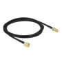 Kabel koncentryczny DeLOCK 90445 LMR100 2m RP-SMA Czarny