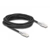 Kabel sieciowy DELOCK 80258 Cat6a S/FTP (S-STP) RJ-45 do RJ-45 5 m Czarny