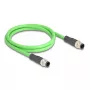 Kabel sieciowy DeLOCK M12 Kabel D-kodowany 4-pinowy wtyk na wtyk PUR (TPU) 1 m