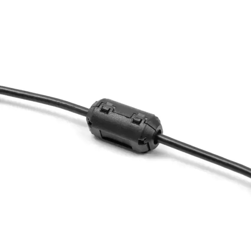 Zacisk ferrytowy DELOCK 80943, czarny, nikiel/tworzywo/cynk, 25,2×13×11,8 mm, 2 szt.