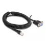 DeLOCK Zwinięty kabel RJ50 męski do D-Sub 9 żeński 1,5 m czarny