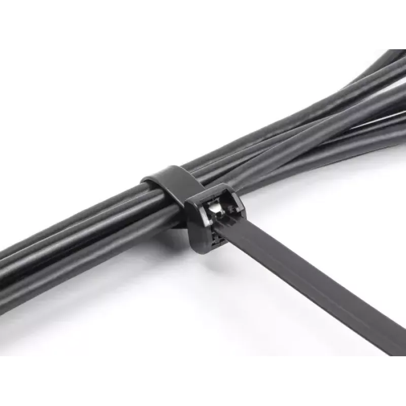 Opaski kablowe DeLOCK z metalowym językiem, 457 x 12,7 mm, czarne, 10 szt.