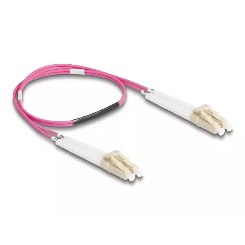 Światłowodowy kabel DeLOCK LC Duplex na LC Duplex OM4 0,5 m