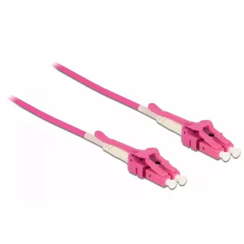 Kabel światłowodowy DeLOCK 85133 2 m LC Różowy