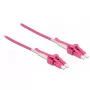 Kabel światłowodowy DeLOCK 85133 2 m LC Różowy