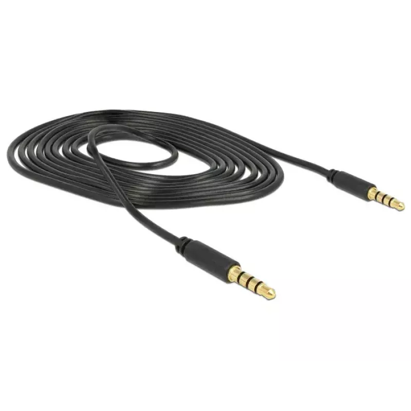 Kabel audio DeLOCK 83436 2m 3.5mm Czarny