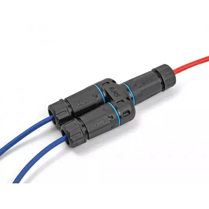 DeLOCK kabel Connector RJ45 jack na 2 x RJ45 jack Cat.6A wodoszczelny