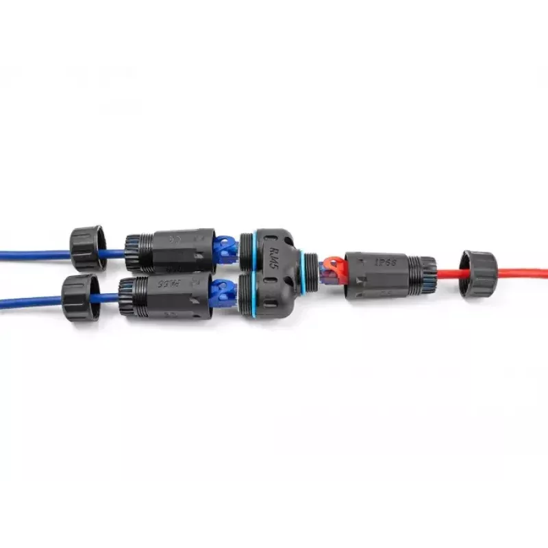 DeLOCK kabel Connector RJ45 jack na 2 x RJ45 jack Cat.6A wodoszczelny