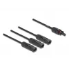 Rozdzielacz kablowy DeLOCK DL4 Solar Splitter kabel 1 x żeński na 3 x męski 35 cm czarny