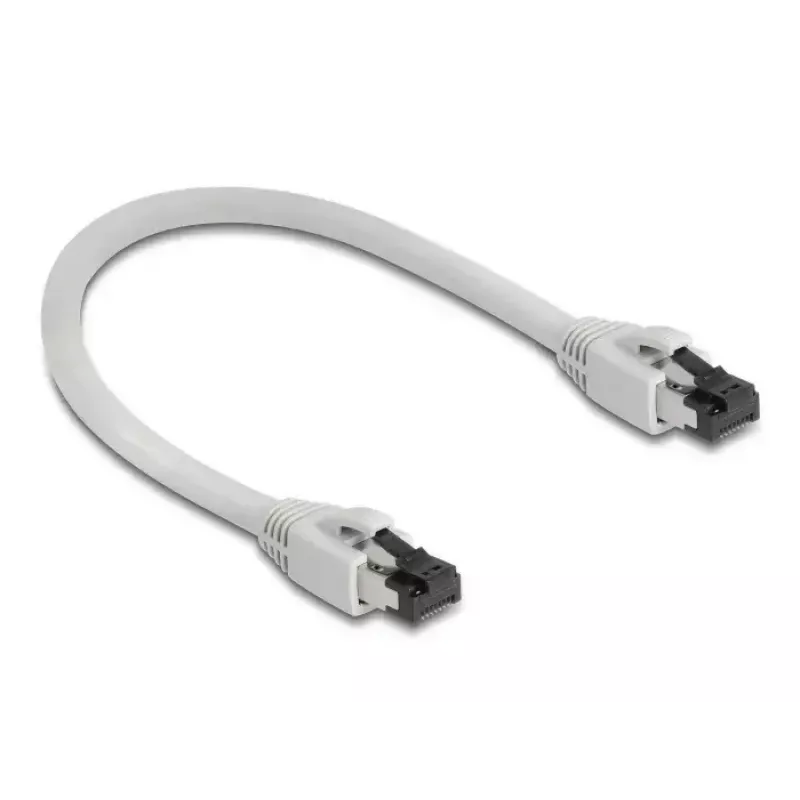 Kabel sieciowy DeLOCK 80556 RJ-45 Cat8.1 0,25 m szary