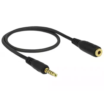 Kabel audio DeLOCK 85700 0.5m 3.5mm Czarny