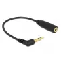 Kabel audio DeLOCK 0,17 m 2,5 mm/3,5 mm czarny