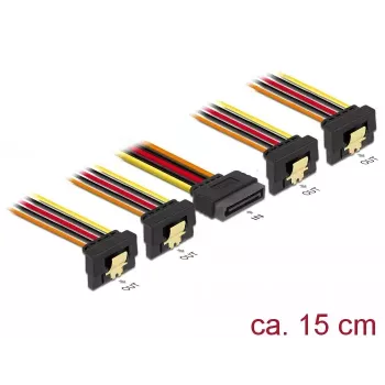 Wewnętrzny kabel zasilający DeLOCK 60166 0,15 m