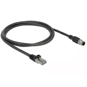 Kabel sieciowy DeLOCK 84922 RJ-45 M12 Cat5e 1 m Czarny