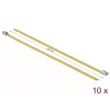 Opaska kablowa DeLOCK 18785 stalowa żółta 200 mm 10 szt.