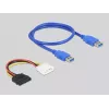 Karta riser DeLOCK PCI Express x1 na 2 x PCI 32 Bit z kablem 60 cm