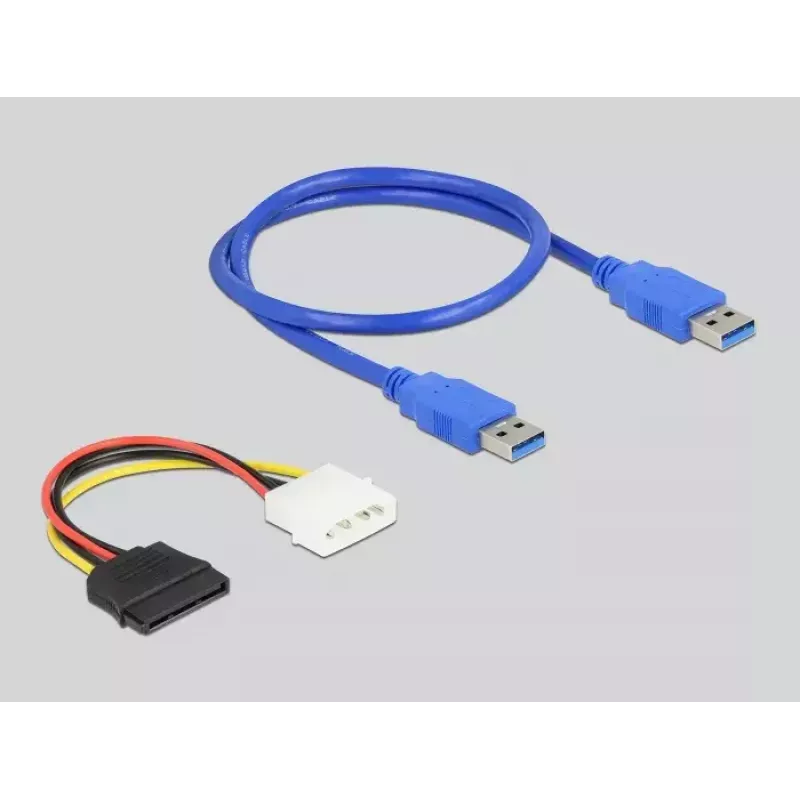 Karta riser DeLOCK PCI Express x1 na 2 x PCI 32 Bit z kablem 60 cm