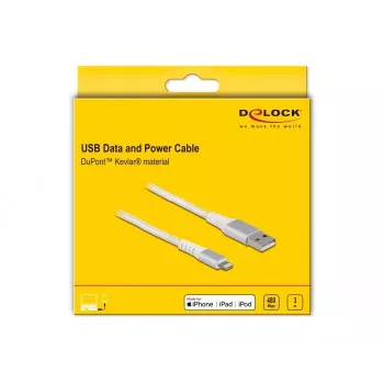 DeLOCK kabel USB do transmisji danych i ładowania dla iPhone, iPad, iPod 3 m Lightning