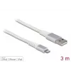 DeLOCK kabel USB do transmisji danych i ładowania dla iPhone, iPad, iPod 3 m Lightning