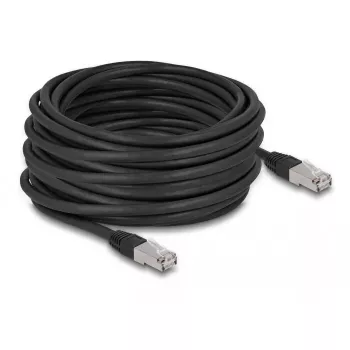 Kabel sieciowy DeLOCK RJ45 Cat.6A S/FTP 15m Czarny