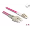 DeLOCK Kabel światłowodowy LC Duplex na SC Duplex OM4 1 m