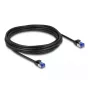 DeLOCK RJ45 Kat.6A S/FTP cienki kabel sieciowy 5m Czarny