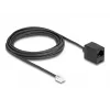 Kabel telefoniczny DeLOCK RJ11 wtyk do RJ45 gniazdo czarny 5 m