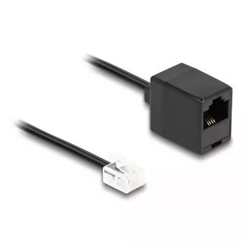 Kabel telefoniczny DeLOCK RJ11 wtyk do RJ45 gniazdo czarny 5 m