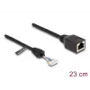 Kabel sieciowy DeLOCK 88006 gniazdo RJ45 na żeńskie złącze pinowe Cat5e 0,23 m czarny