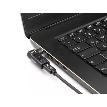 Adapter DeLOCK USB Type-C żeński na HP 4,5 x 3,0 mm męski, kątowy 90°