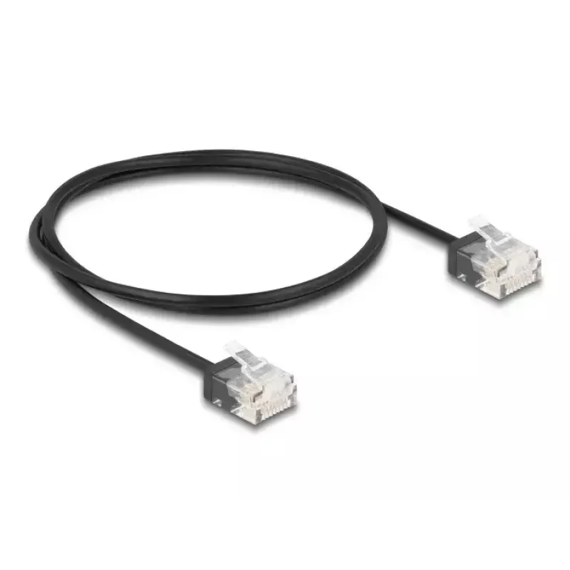 Kabel sieciowy DeLOCK RJ45 Kat.6 UTP 1m Czarny