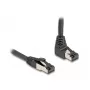 Kabel sieciowy DeLOCK RJ45 kat. 8.1 90° 3 m czarny