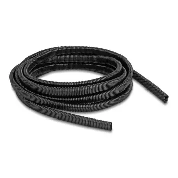 DELOCK plastikowy elastyczny owalny kanał ochronny na kable 13,6 x 6,3 mm, 5 m, czarny