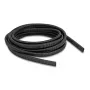 DELOCK plastikowy elastyczny owalny kanał ochronny na kable 13,6 x 6,3 mm, 5 m, czarny