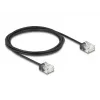 Kabel sieciowy DeLOCK RJ45 Cat.6 UTP Ultra cienki 2m Czarny