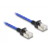 Kabel sieciowy DeLOCK RJ45 Cat.6A 1m Niebieski