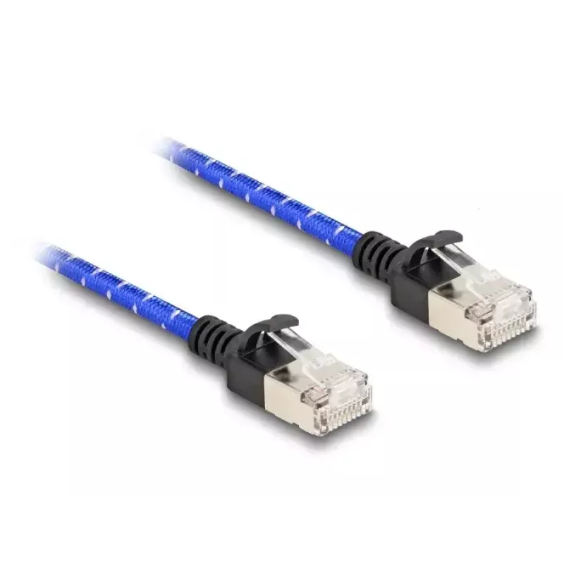 Kabel sieciowy DeLOCK RJ45 Cat.6A 1m Niebieski