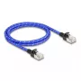 Kabel sieciowy DeLOCK RJ45 Cat.6A 1m Niebieski