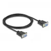 DeLOCK 86824 Kabel szeregowy Czarny 2 m DB-9