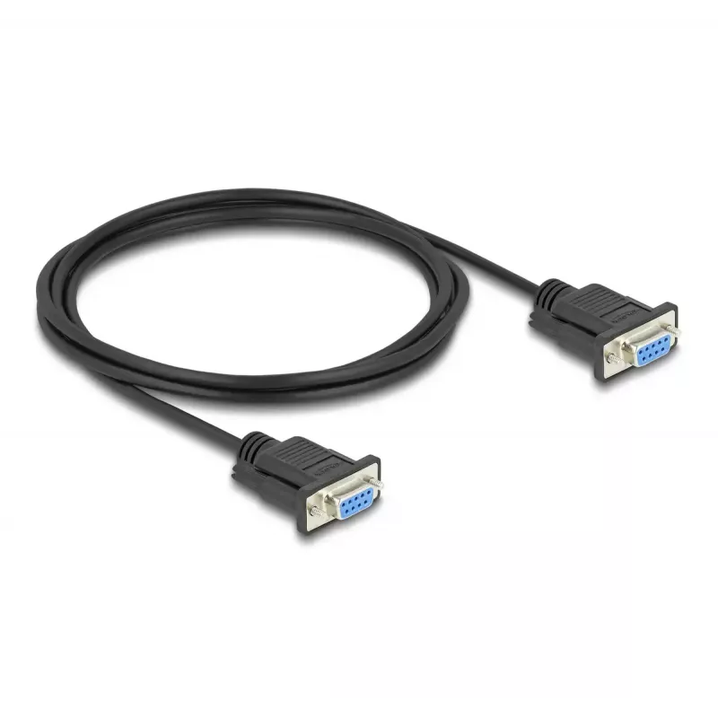 DeLOCK 86824 Kabel szeregowy Czarny 2 m DB-9