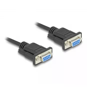 DeLOCK 86824 Kabel szeregowy Czarny 2 m DB-9