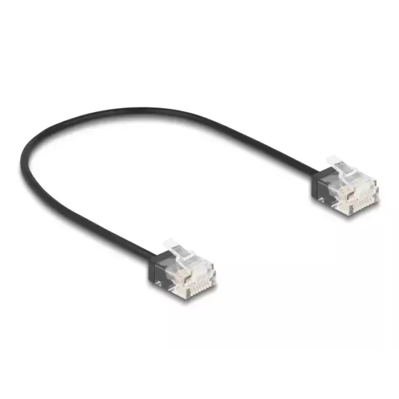 Kabel sieciowy DeLOCK RJ45 Cat.6 UTP 0,3 m czarny
