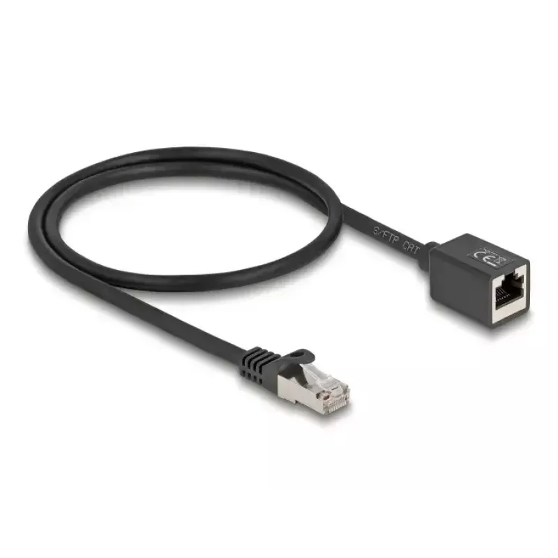 Kabel sieciowy DeLOCK 88052 RJ-45 Cat6a 0,5 m czarny