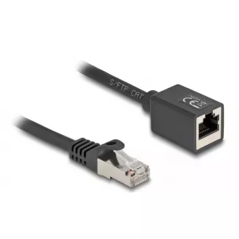 Kabel sieciowy DeLOCK 88052 RJ-45 Cat6a 0,5 m czarny