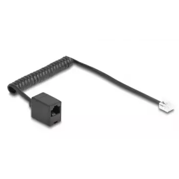 DeLOCK 88720 kabel telefoniczny 1 m czarny RJ-11 RJ-45