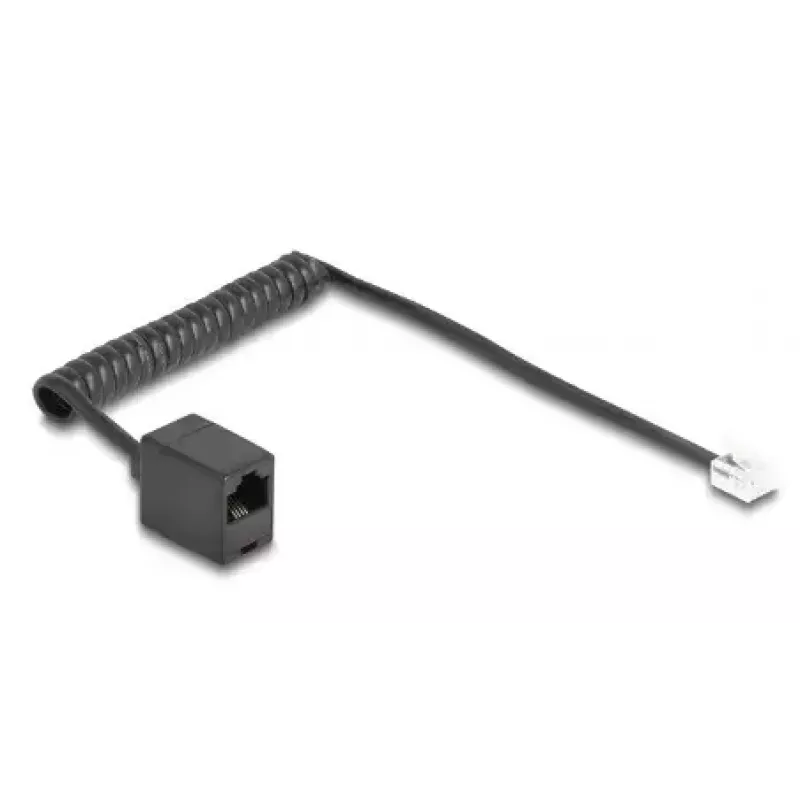 DeLOCK 88720 kabel telefoniczny 1 m czarny RJ-11 RJ-45
