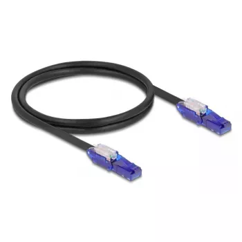 Kabel sieciowy DeLOCK 80926 RJ-45 Cat6 1m Czarny Fioletowy