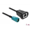 Kabel koncentryczny DELOCK 90699 ze złączami HSD Z na RJ-45, 1 m, czarno-niebieski