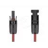 Kabel DELOCK 90972 DL4 złącze solarne męskie na żeńskie 4 mm² 1 m czerwony/czarny 1000 V DC