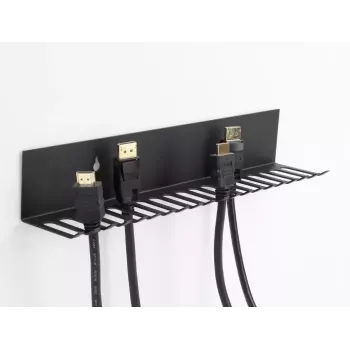 Uchwyt na kable DeLOCK 66729 318 x 65 mm czarny